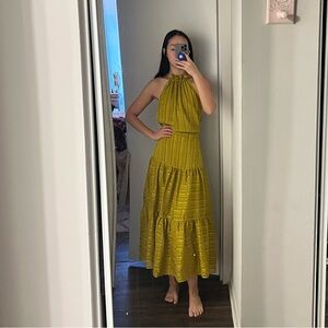 Ted Baker Halter Neck Ruffle Dress S, 2 or 3